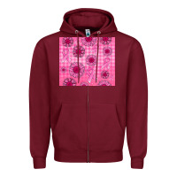 Burgundy breast cancer Zipper Hoodie - Jasminsmagicworld
