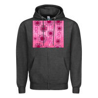 Charcoal Heather breast cancer Zipper Hoodie - Jasminsmagicworld