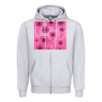 Heather Grey breast cancer Zipper Hoodie - Jasminsmagicworld