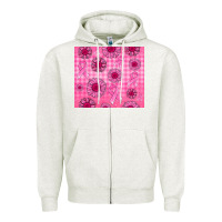 Oatmeal Heather breast cancer Zipper Hoodie - Jasminsmagicworld