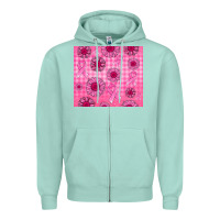 Seafoam breast cancer Zipper Hoodie - Jasminsmagicworld