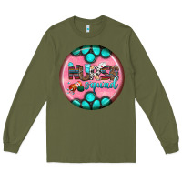Army Green nurse round earrings 3 Long Sleeve Tee - BundleAndBundleShop