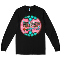 Black nurse round earrings 3 Long Sleeve Tee - BundleAndBundleShop