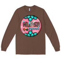 Chestnut nurse round earrings 3 Long Sleeve Tee - BundleAndBundleShop