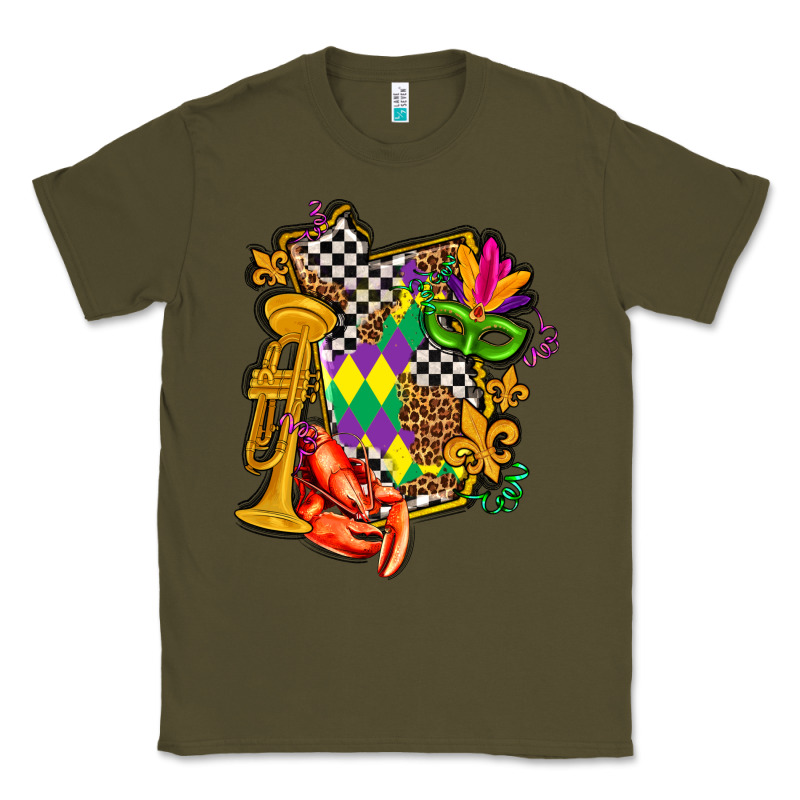 Mississippi Map Mardi Gras Classic Tee by AdoDesignShop | Teevron
