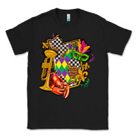 Black mississippi map mardi gras Classic Tee - AdoDesignShop