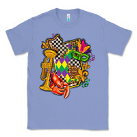 Colony Blue mississippi map mardi gras Classic Tee - AdoDesignShop