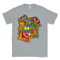 Heather Grey mississippi map mardi gras Classic Tee - AdoDesignShop