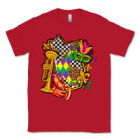 Red mississippi map mardi gras Classic Tee - AdoDesignShop