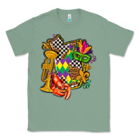 Sage mississippi map mardi gras Classic Tee - AdoDesignShop
