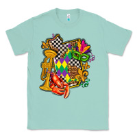 Seafoam mississippi map mardi gras Classic Tee - AdoDesignShop