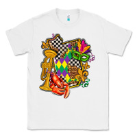 White mississippi map mardi gras Classic Tee - AdoDesignShop