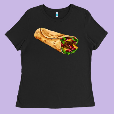 Burrito Ladies Tee Designed By Adodesignshop