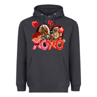 Smoke xo xo with leopard and cowhide heart Heavyweight Hoodie - NancyCooperArtShop