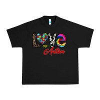 Black love autism Urban Heavy Tee - CowhideDigitalArt