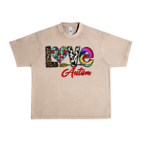 French Oak love autism Urban Heavy Tee - CowhideDigitalArt