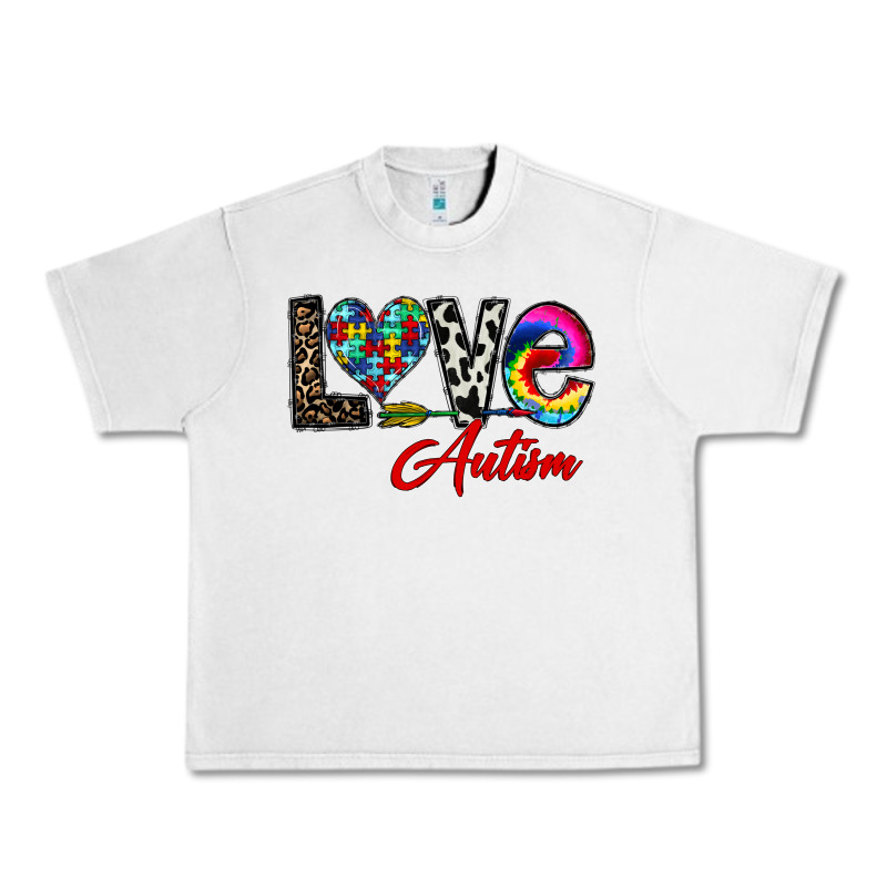 Love Autism Urban Heavy Tee by CowhideDigitalArt | Teevron