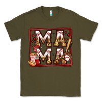 Army Green baseball mama Classic Tee - Jasminsmagicworld