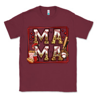 Burgundy baseball mama Classic Tee - Jasminsmagicworld