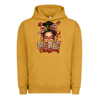 Pigment Peanut Butter merry christmas messy bun Urban Hoodie - texasbilliewilder