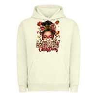 Pigment Pistachio merry christmas messy bun Urban Hoodie - texasbilliewilder