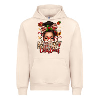 Sandshell merry christmas messy bun Urban Hoodie - texasbilliewilder
