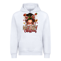 White merry christmas messy bun Urban Hoodie - texasbilliewilder