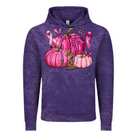 Cloud Purple Breast Cancer We Wear Pink with Pumpkin and Ribbon Vintage Hoodie - texasbilliewilder