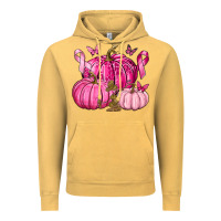 Vintage Mustard Breast Cancer We Wear Pink with Pumpkin and Ribbon Vintage Hoodie - texasbilliewilder