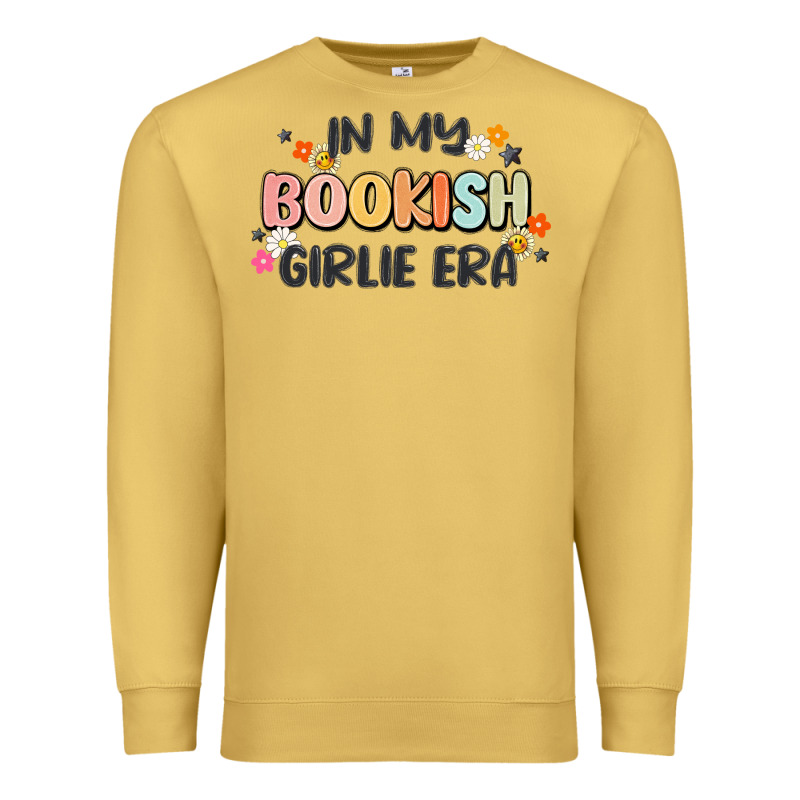 In My Bookish Girlie Era Premium Sweatshirt by MaliasSmallBusiness | Teevron