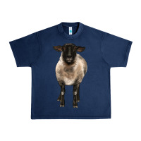 Navy suffolk ewe front Urban Heavy Tee - BarkalooDesign