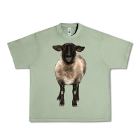 Oil Green suffolk ewe front Urban Heavy Tee - BarkalooDesign