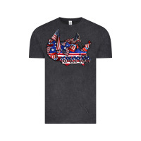 Vintage Black america Vintage Tee - CowhideDigitalArt