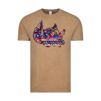 Vintage Coffee america Vintage Tee - CowhideDigitalArt