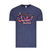 Vintage Denim america Vintage Tee - CowhideDigitalArt