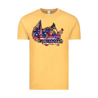 Vintage Mustard america Vintage Tee - CowhideDigitalArt
