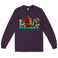 Plum love dobermans Long Sleeve Tee - Artiststas
