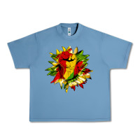 Pebble Blue juneteenth sunflower Urban Heavy Tee - HRA Design Shop
