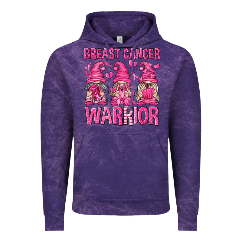 Breast Cancer Warrior Gnomes Vintage Hoodie by texasbilliewilder | Teevron