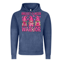 Vintage Denim Breast Cancer Warrior Gnomes Vintage Hoodie - texasbilliewilder