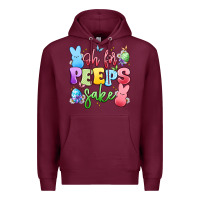 Burgundy oh for peeps sake Premium Hoodie - Artiststas