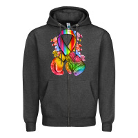 All Color Ribbon With Boxing Gloves Zipper Hoodie | Teevron