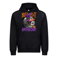 Black Black cat apothecary Urban Hoodie - NancyCooperArtShop
