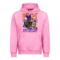 Fuchsia Pink Black cat apothecary Urban Hoodie - NancyCooperArtShop