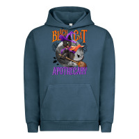 Pigment Midnight Navy Black cat apothecary Urban Hoodie - NancyCooperArtShop