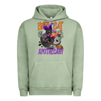 Pigment Oil Green Black cat apothecary Urban Hoodie - NancyCooperArtShop