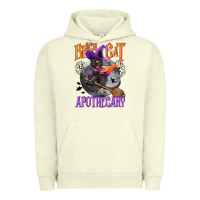 Pigment Pistachio Black cat apothecary Urban Hoodie - NancyCooperArtShop