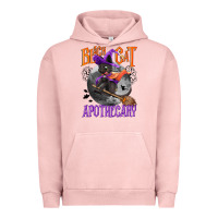 Pigment Salmon Black cat apothecary Urban Hoodie - NancyCooperArtShop