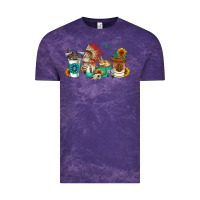 Cloud Purple indian coffee cups Vintage Tee - AdoDesignShop