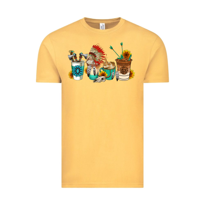 Indian Coffee Cups Vintage Tee by AdoDesignShop | Teevron